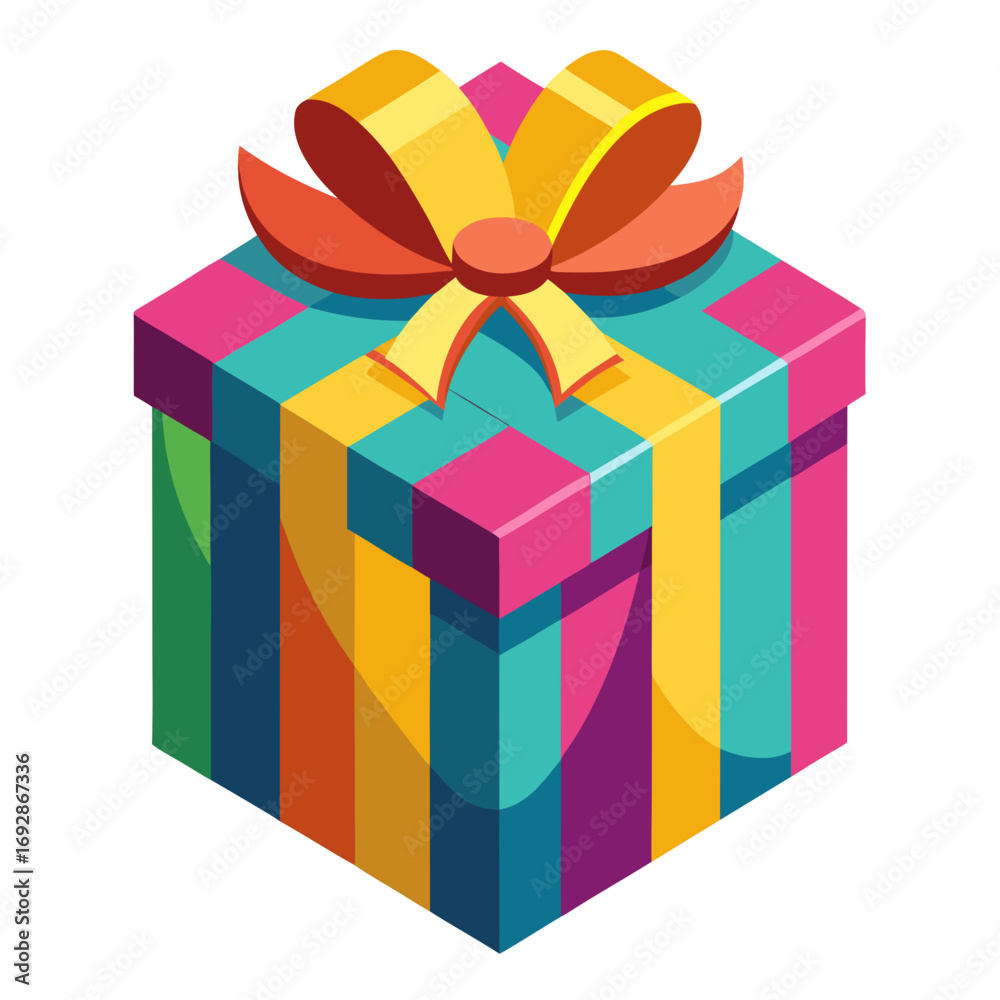 Obraz premium gift box with ribbon