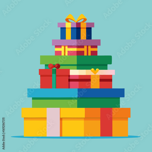 gift boxes vector illustration