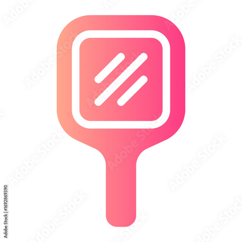 hand mirror gradient icon