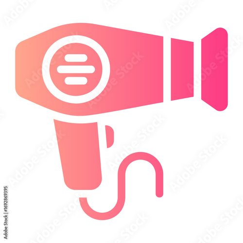 hairdryer gradient icon