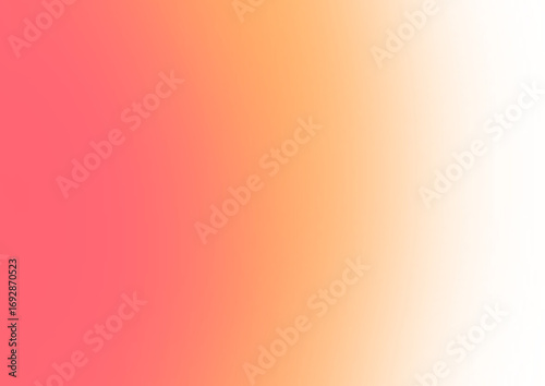 Quadro su tela Pink Orange to Transparent Gradient PNG – Warm Coral to Clear Color Fade Backgro