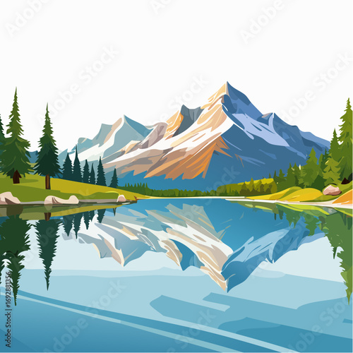 mountain lake in the mountains