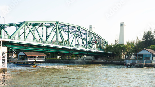 Memorial Bridge over the Chao Phraya River in Bangkok, Thailand