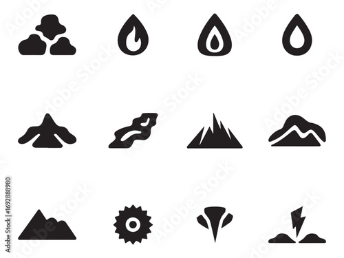 Hydrogen & Alternative Fuel Icons – Clean Energy Vector Collection – Vol.7