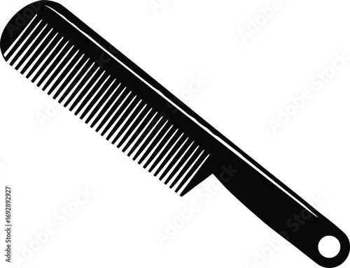 hair grooming comb vector art
