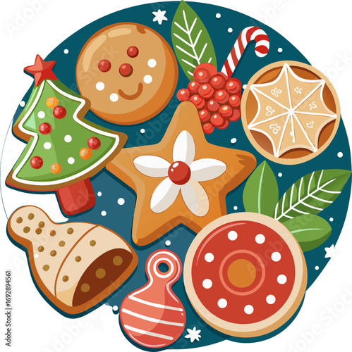 Christmas gingerbread cookies