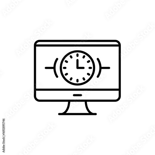 Strategic Insight & Innovation Icon: Bold Line Art for Thoughtful Business Solutions