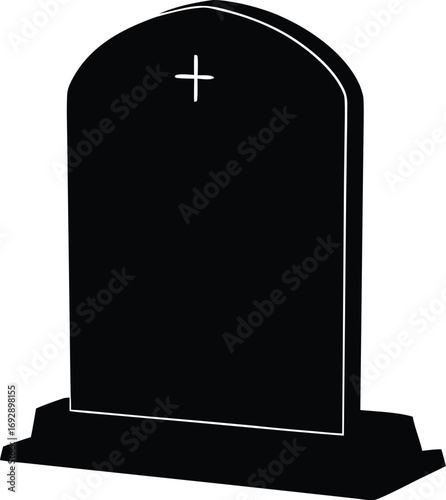 memorial headstone vector design
