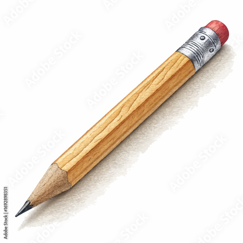pencil on white background