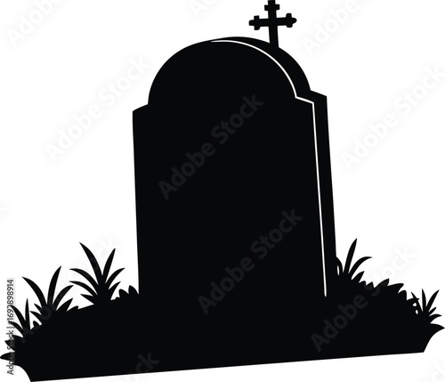 memorial headstone vector design
