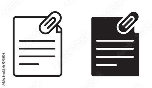 Attach document icon  design , Vector Illustration