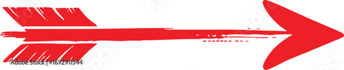 Red arrow pointing right symbol icon graphic element for direction and forward movement