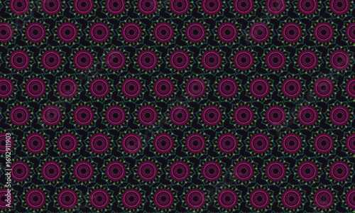 Radiant Kaleidoscopic Mandala | Vibrant Symmetrical Abstract Floral Pattern Vector