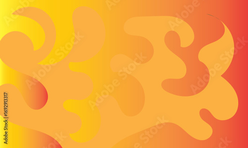 Abstract orange fire background with flames and decorative patterns