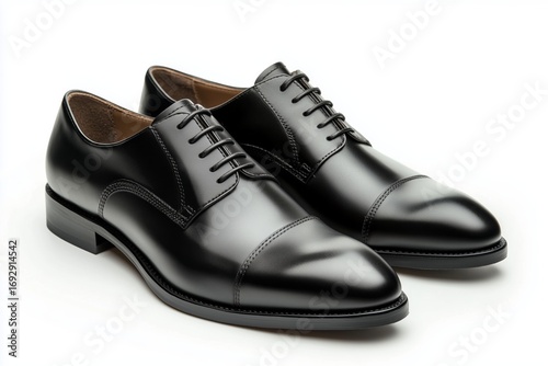 Elegant Black Dress Shoes Suitable for Formal Occasions and Professional Sett...