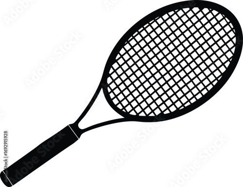 sport tennis racquet vector art
