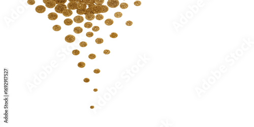 Slow-motion roasted coffee beans falling against a white background create a heart-shaped aroma of love for your morning drink
