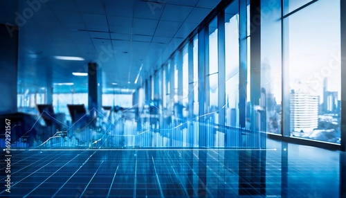 blue glass office charts financial analysis for corporate success on office background explore global financial trends with blue charts and graphs for corporate success and profit analysis