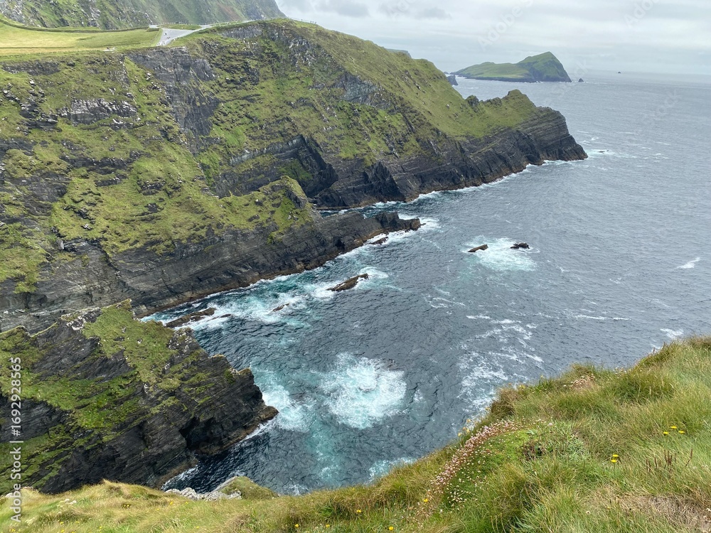 Ταπετσαρία Les falaises spectaculaires de Kerry, les Kerry Cliffs