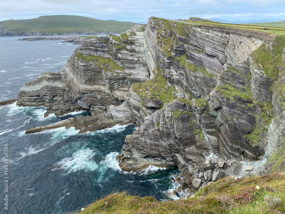 Ταπετσαρία Les falaises spectaculaires de Kerry, les Kerry Cliffs