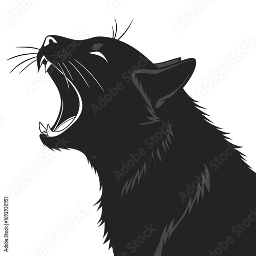 Cat Scratching Post Illustration
