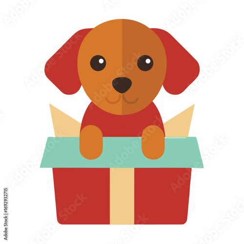 Adorable cartoon penguin with a festive christmas tree adorned with colorful ornaments and a bright yellow star on top
