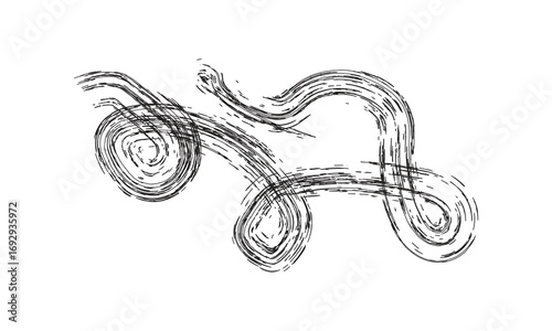 free style shape illustration with curves and moves