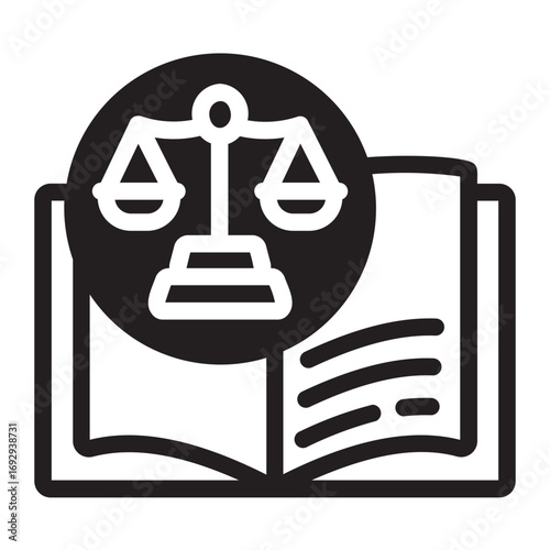 law glyph icon