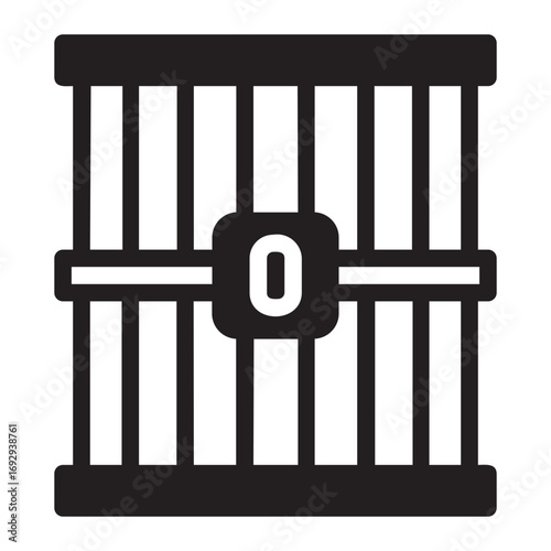 prison glyph icon