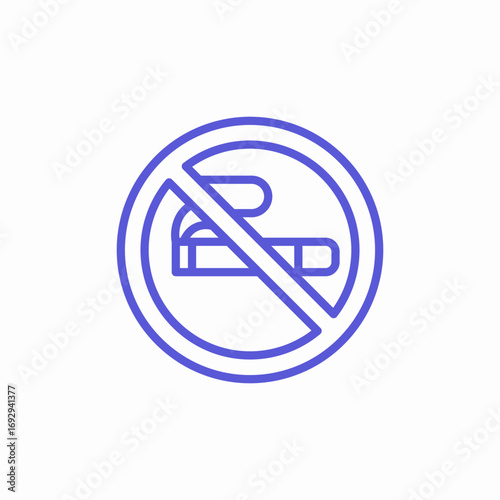 no smoking cigarette icon sign vector