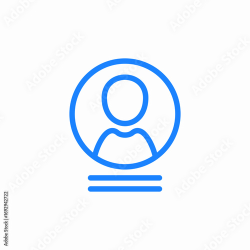 user profile icon icon sign vector