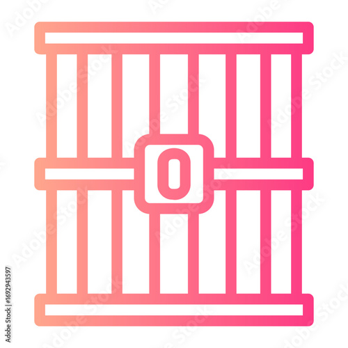 prison gradient icon