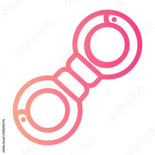 handcuffs gradient icon