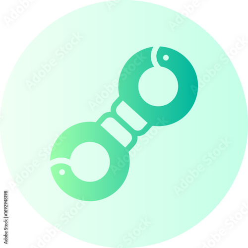 handcuffs gradient icon