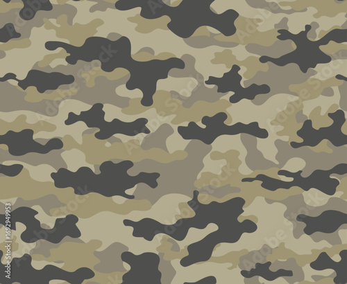
Forest camouflage pattern, seamless khaki background, modern fashion design
