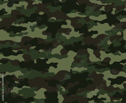 
Military camouflage background dark green pattern, modern seamless design