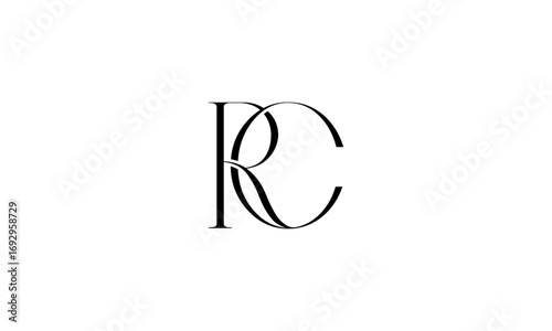 RC initial letters, monogram logo