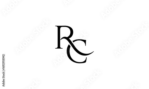 RC initial letters, monogram logo