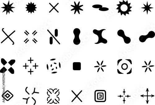 Collection of Geometric and Symbolic Shape Silhouettes bundle