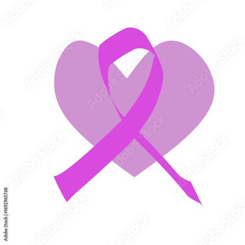 Pink breast cancer awareness ribbon. Banner template design. During October, Breast Cancer Awareness Month, this ribbon is widely used in campaigns to raise awareness.