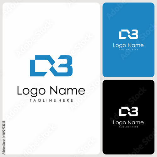 D3 initial logo vector. creative logo