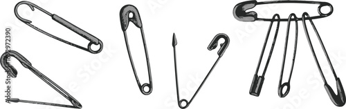 set of safety pins