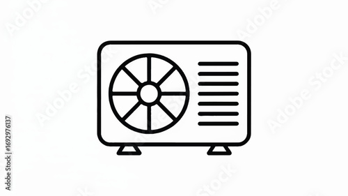 Minimalist line art illustration with vibrant color accents
