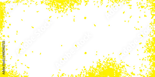 Stardust Glitter and Sparkling Flare, Golden Glow Light with Abstract Magical Effect. Abstract Golden doted glitter Turmeric mustard yellow grunge texture colored splash on a white background.