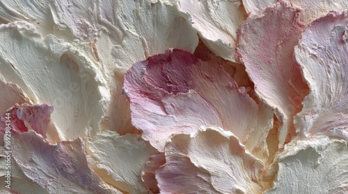 Textured petals soft pink cream image