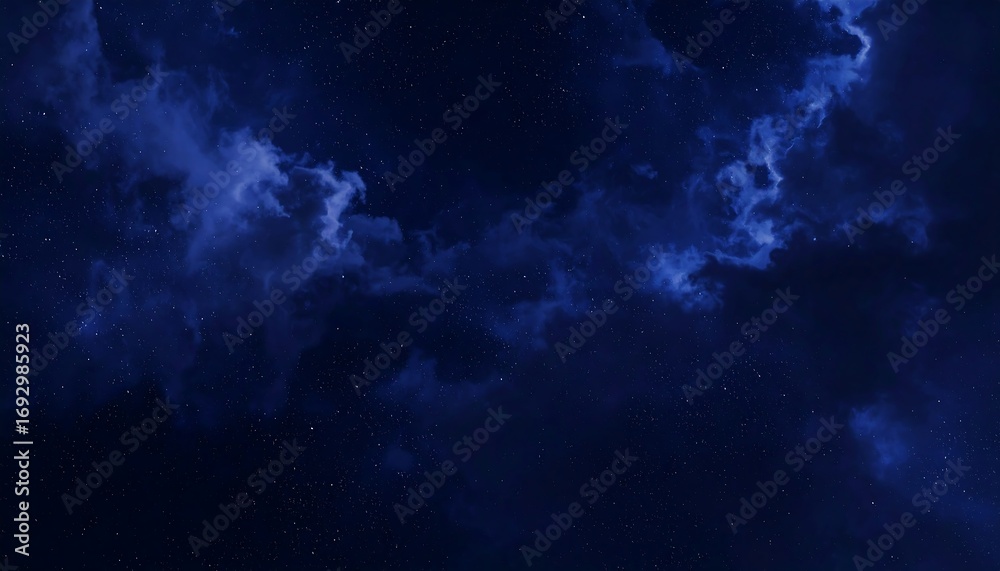 Fototapeta premium Starry night nebula clouds