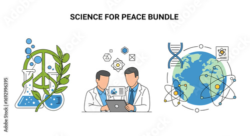 Science for Peace Bundle - Global Collaboration and Environmental Research.