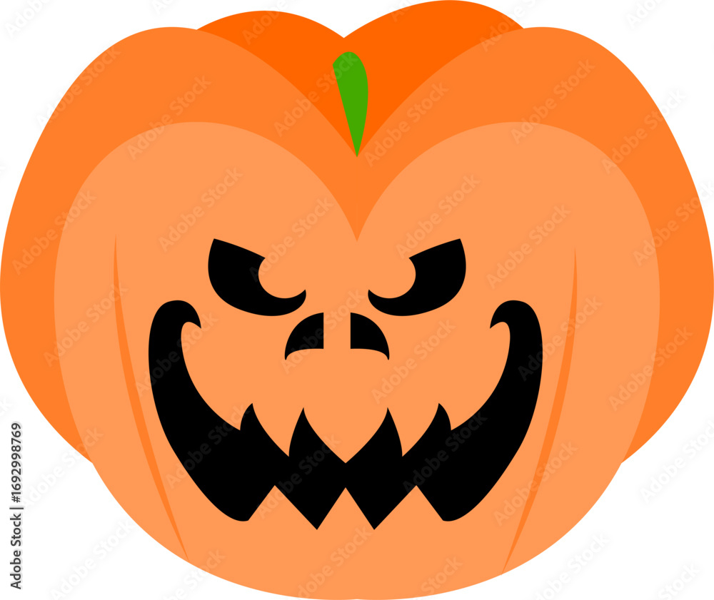 Fototapeta premium halloween jack o lantern pumpkin vector