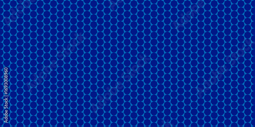 A blue metallic mesh grid texture forms a seamless, dark technology-inspired backdrop pattern. vector, black, illustration, fabric, circle, carbon, hexagon, textured