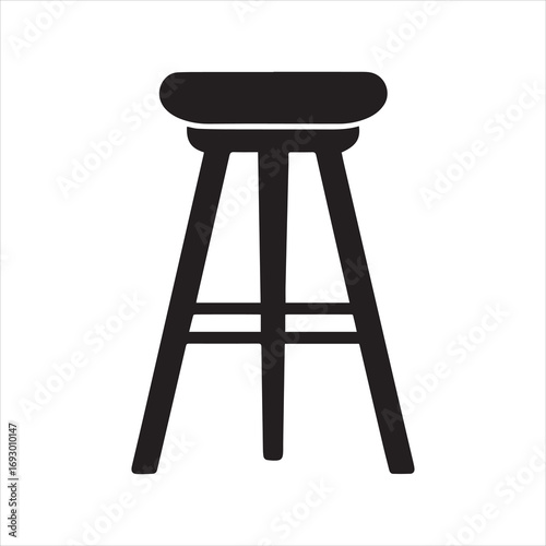 Bar Stool Icon Vector Illustration